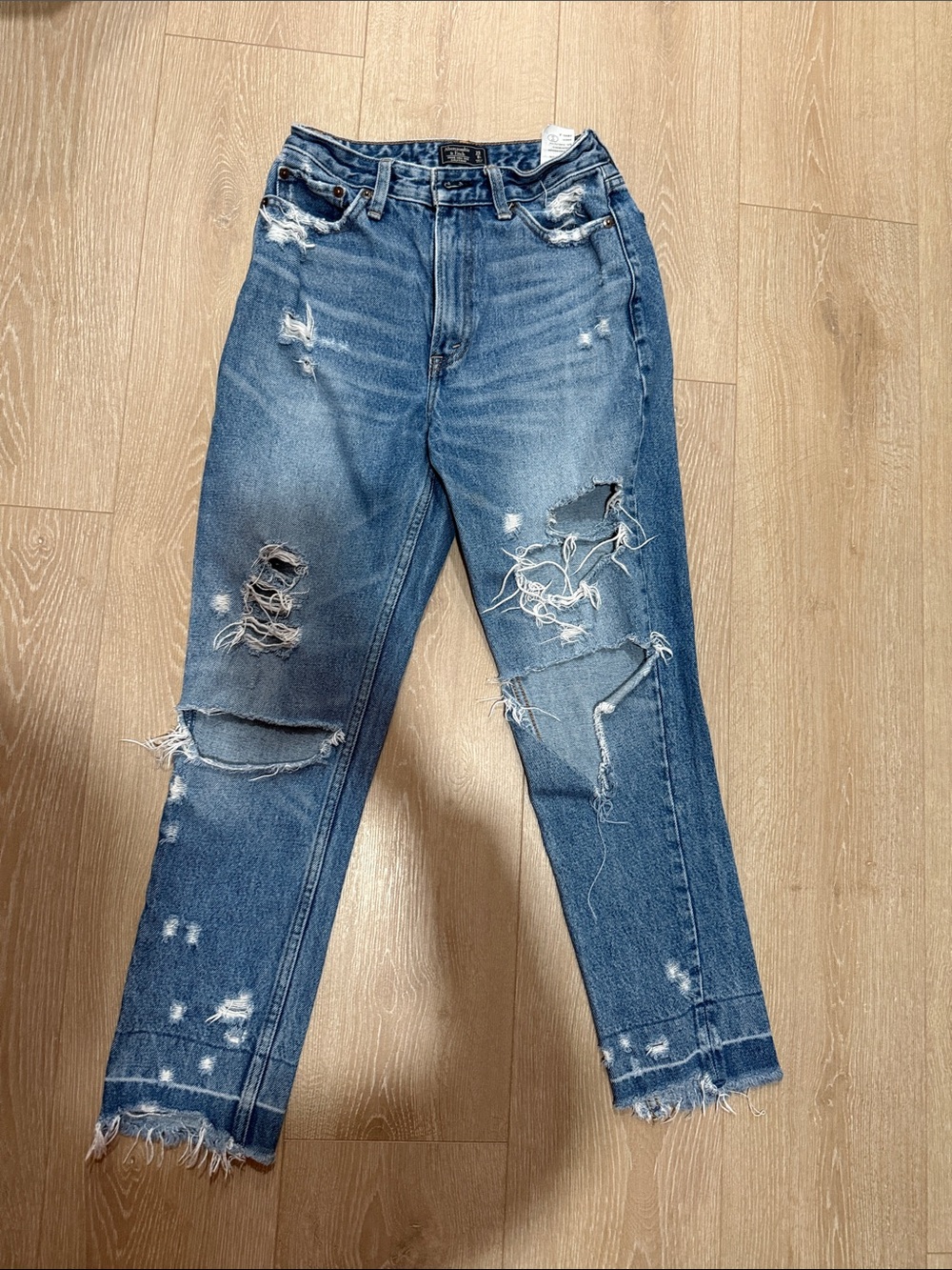 Abercrombie Distressed Blue Denim Jeans -
